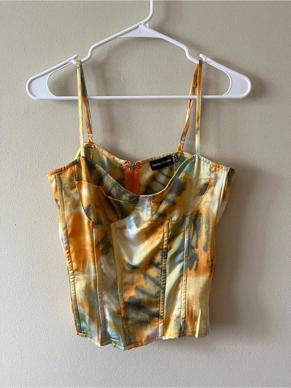 PrettyLittleThing 2 piece Corset Top and Skirt Matching Set